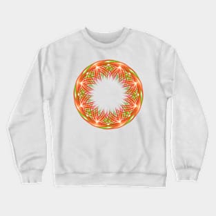 Red and green mandala Crewneck Sweatshirt